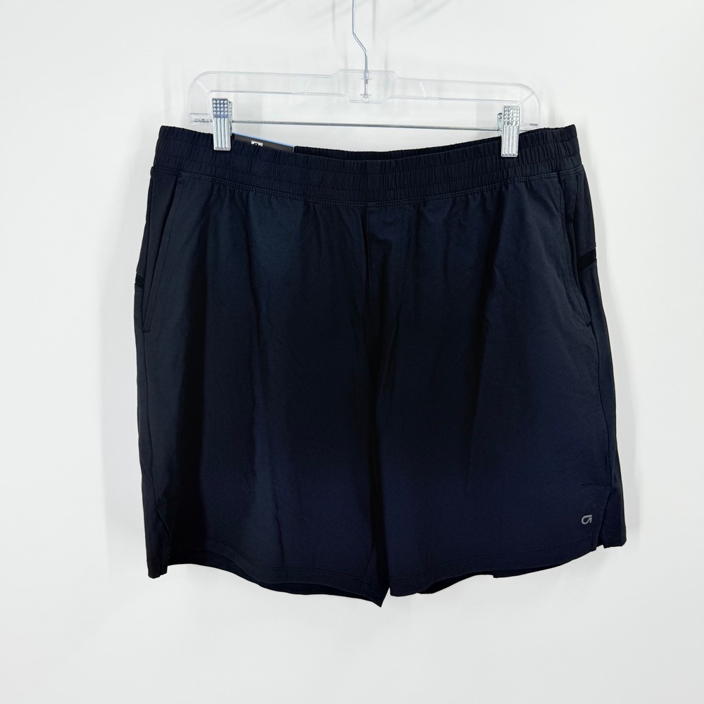 GapFit Active Short Mens Large Black Stretch Moisture Wicking Quick Dry
